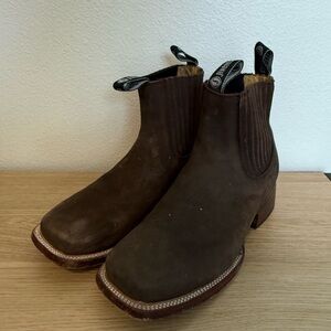 Brown Leather Ankle Boots